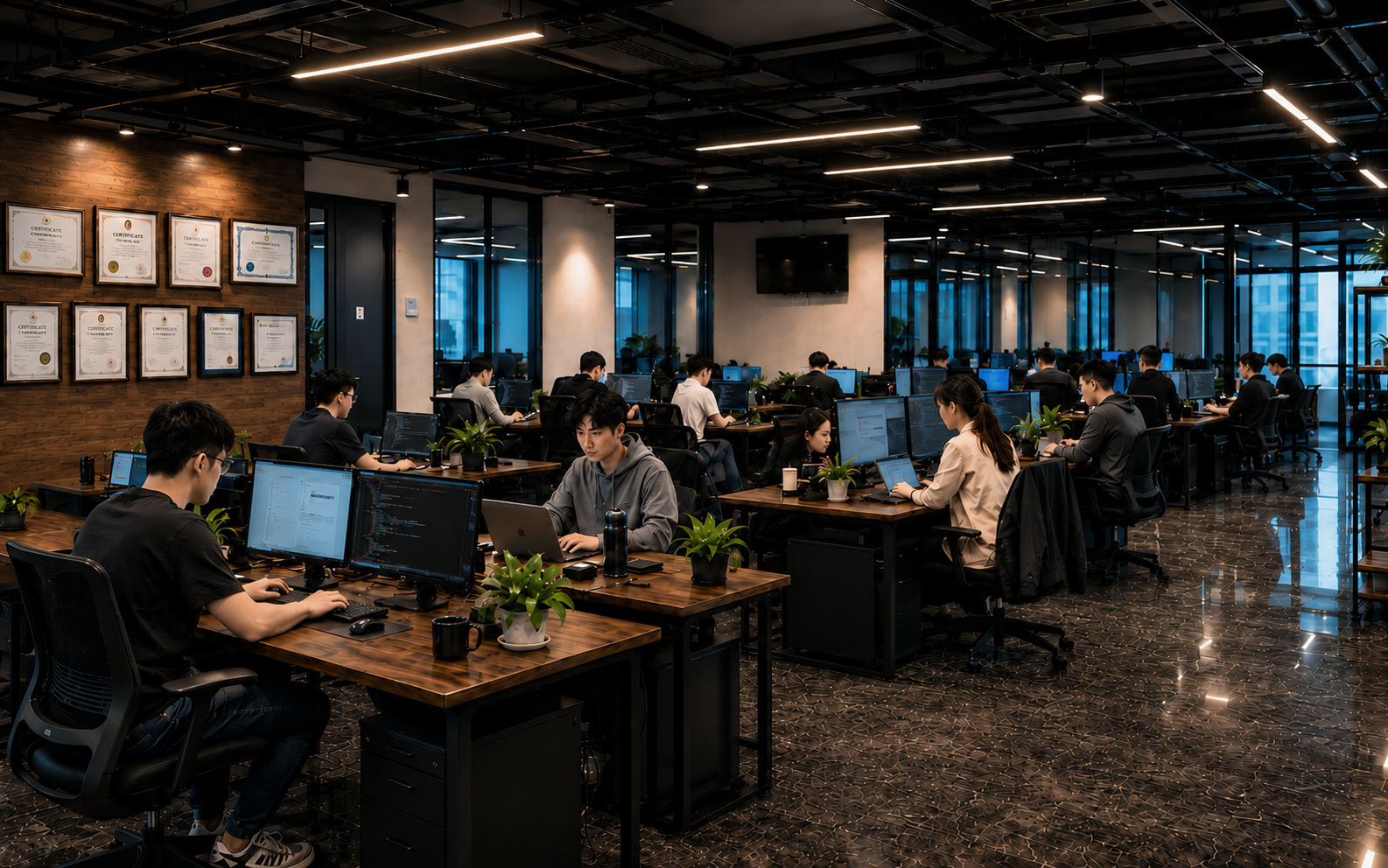 深流 xChannel 办公团队场景图