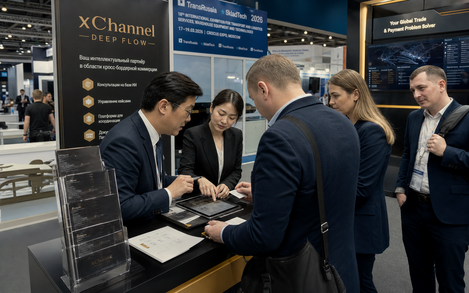 深流 xChannel 参加 TransRussia / SkladTech 2026 展会抓拍图